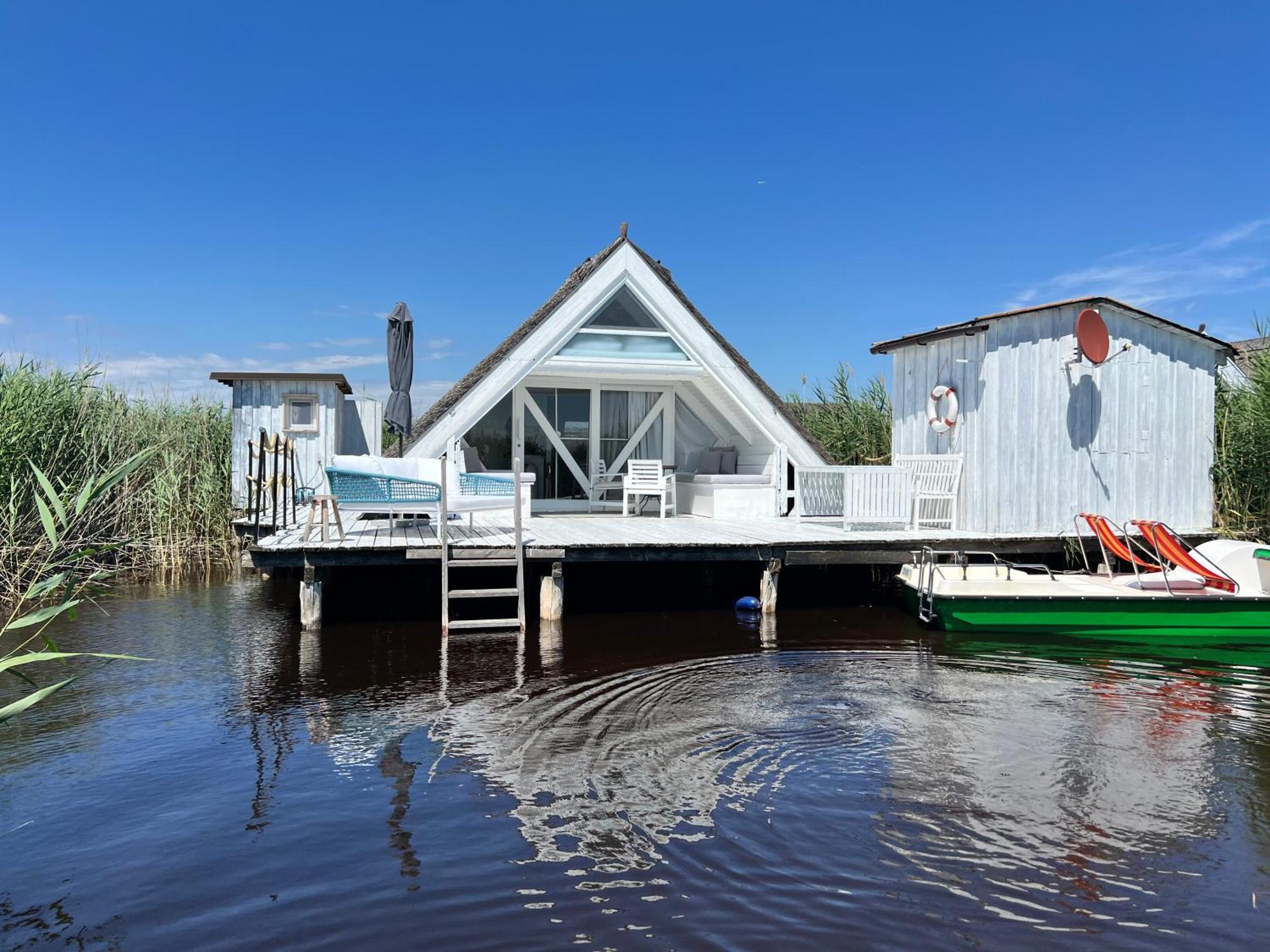Seehuette Neusiedlersee - Strandhaus, Elektroboot Inklusive Rust Exterior foto